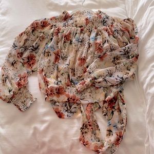 Vici Off The Shoulder Floral Blouse